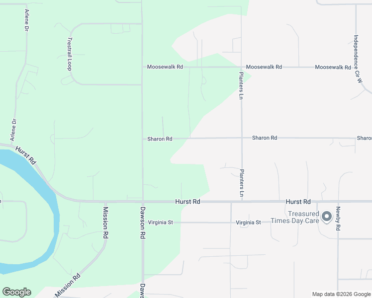 map of restaurants, bars, coffee shops, grocery stores, and more near 3335 Sharon Road in North Pole