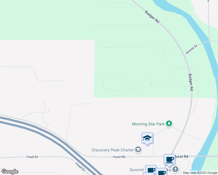 map of restaurants, bars, coffee shops, grocery stores, and more near 2840 Horseshoe Way in North Pole