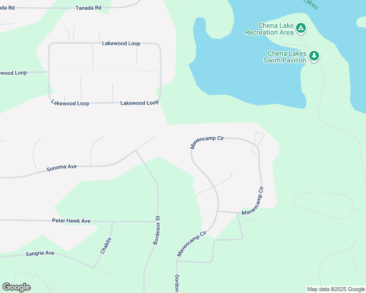 map of restaurants, bars, coffee shops, grocery stores, and more near 2203 Mavencamp Circle in North Pole