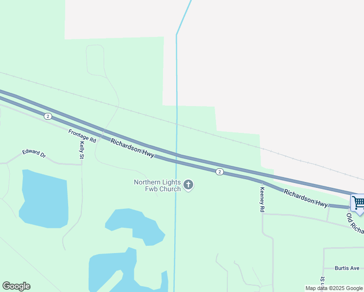 map of restaurants, bars, coffee shops, grocery stores, and more near 2370 Richardson Highway in North Pole