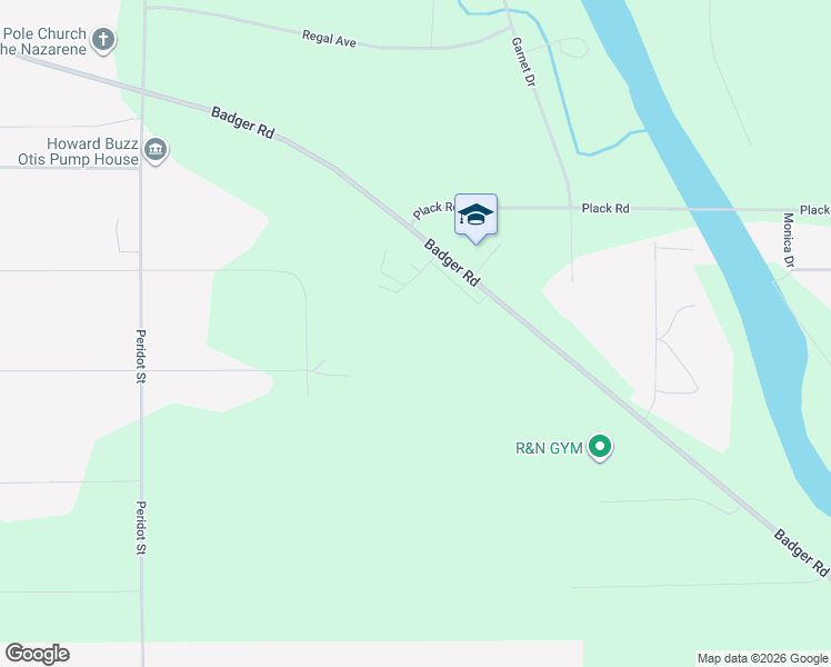 map of restaurants, bars, coffee shops, grocery stores, and more near 2935 Badger Road in North Pole