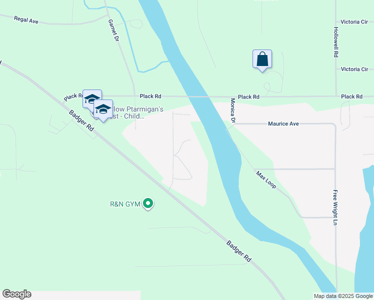 map of restaurants, bars, coffee shops, grocery stores, and more near 2066 Jackson Street in North Pole