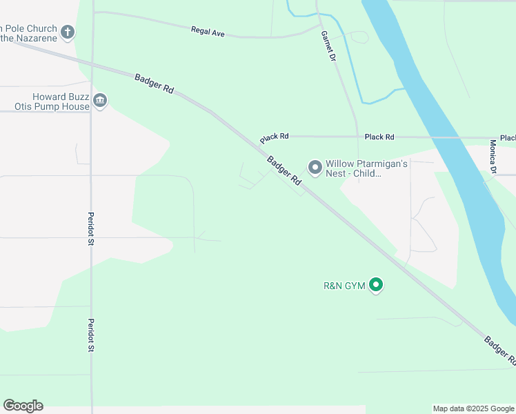 map of restaurants, bars, coffee shops, grocery stores, and more near 2935 Badger Road in North Pole