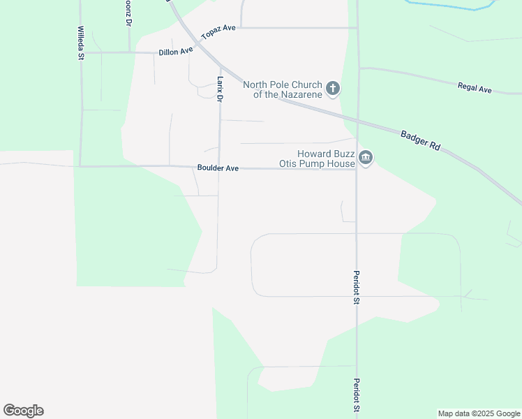 map of restaurants, bars, coffee shops, grocery stores, and more near 2608 North Goldenrod Circle in North Pole