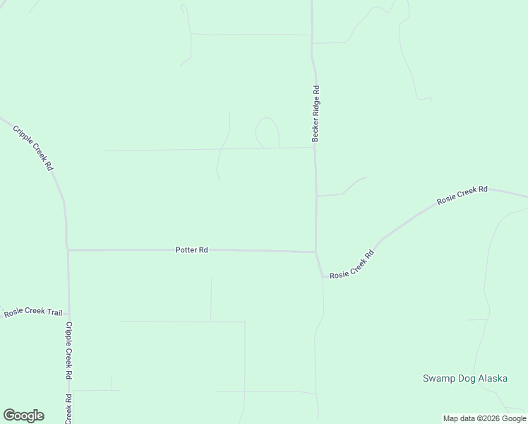map of restaurants, bars, coffee shops, grocery stores, and more near 3838 Potter Road in Fairbanks