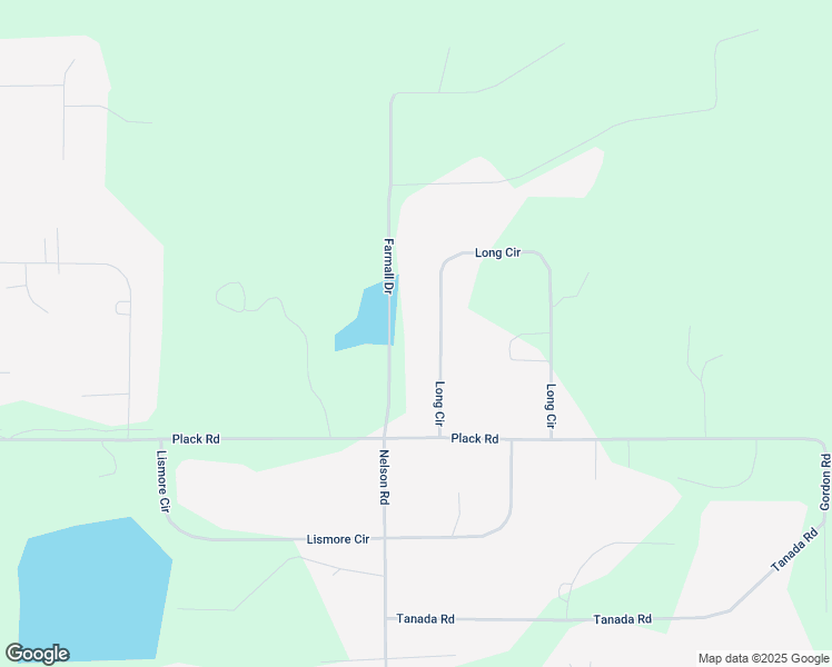 map of restaurants, bars, coffee shops, grocery stores, and more near 1893 Long Circle in North Pole