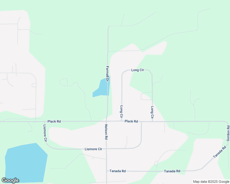 map of restaurants, bars, coffee shops, grocery stores, and more near 1893 Long Circle in North Pole