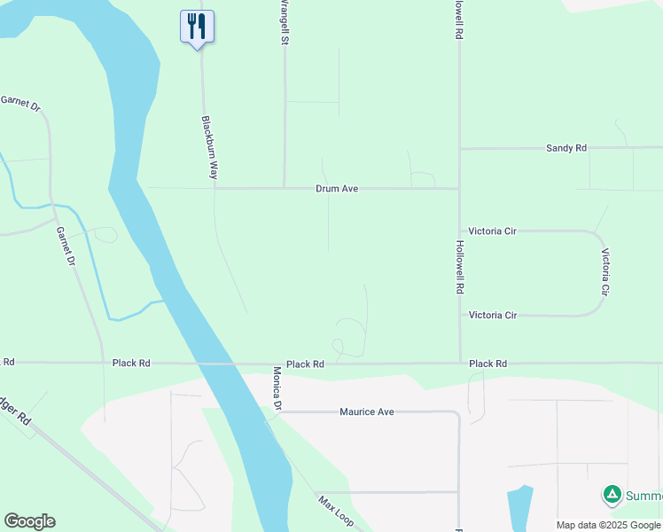 map of restaurants, bars, coffee shops, grocery stores, and more near 1970 Atna Court in North Pole