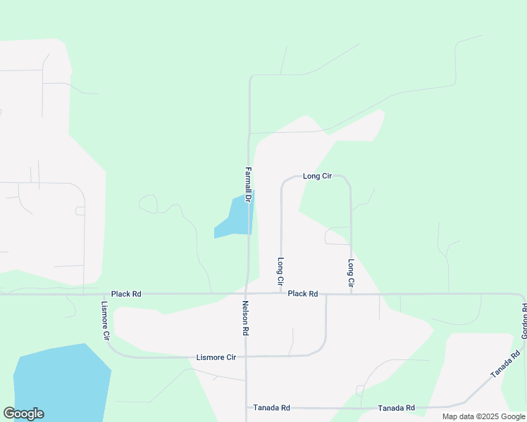 map of restaurants, bars, coffee shops, grocery stores, and more near 1893 Long Circle in North Pole