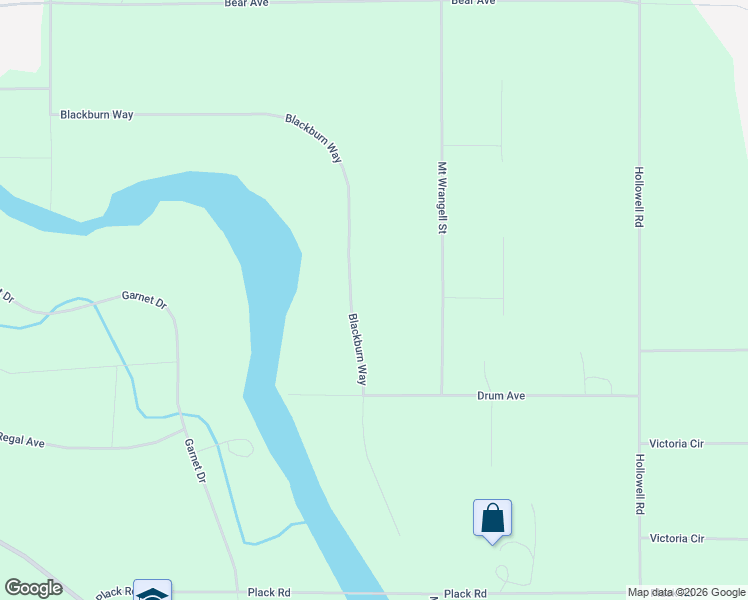 map of restaurants, bars, coffee shops, grocery stores, and more near 1904 Blackburn Way in North Pole