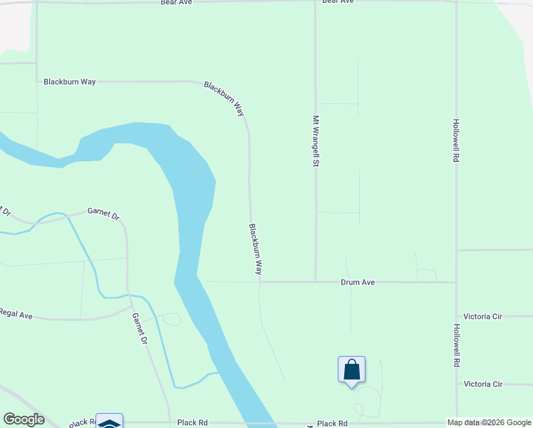 map of restaurants, bars, coffee shops, grocery stores, and more near 1904 Blackburn Way in North Pole