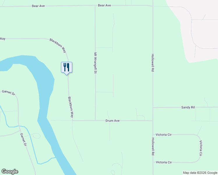 map of restaurants, bars, coffee shops, grocery stores, and more near 2909 Nikolai Avenue in North Pole