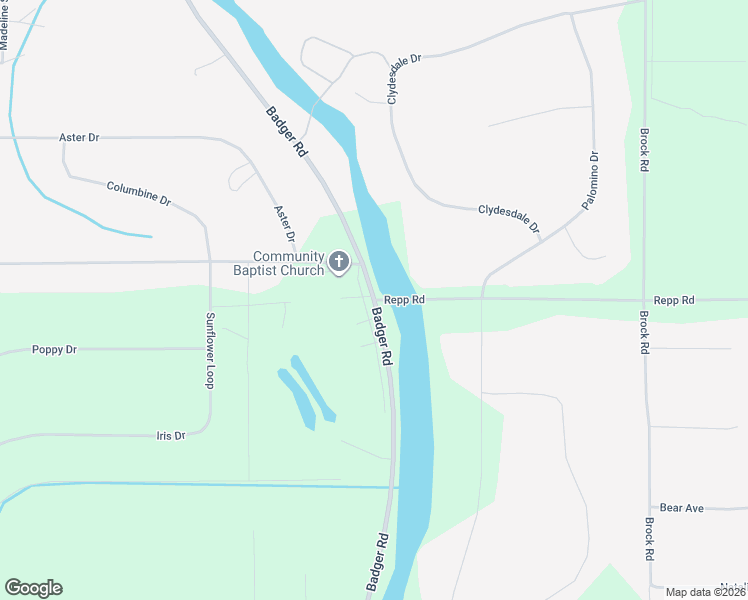 map of restaurants, bars, coffee shops, grocery stores, and more near Badger Road & Repp Road in North Pole