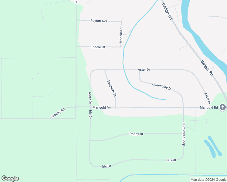 map of restaurants, bars, coffee shops, grocery stores, and more near 1659 Foxglove Street in North Pole
