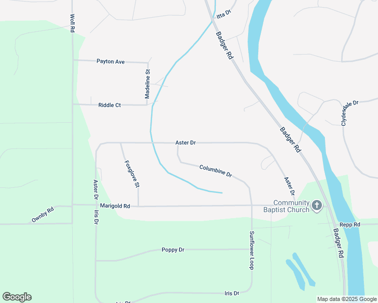 map of restaurants, bars, coffee shops, grocery stores, and more near 2424 Columbine Drive in North Pole