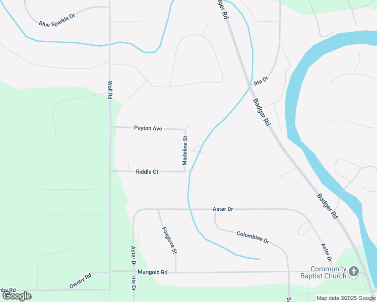 map of restaurants, bars, coffee shops, grocery stores, and more near Madeline Street in North Pole