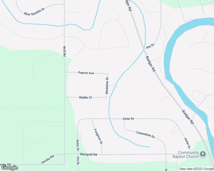 map of restaurants, bars, coffee shops, grocery stores, and more near Madeline Street in North Pole