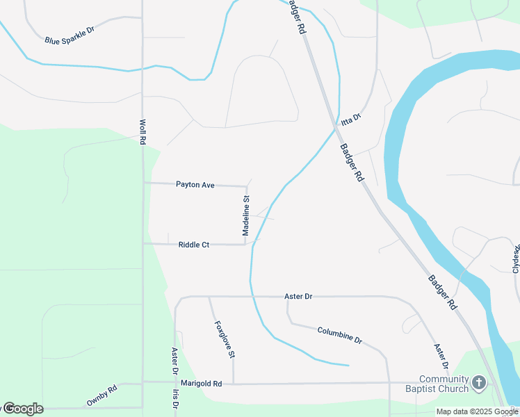 map of restaurants, bars, coffee shops, grocery stores, and more near Madeline Street in North Pole