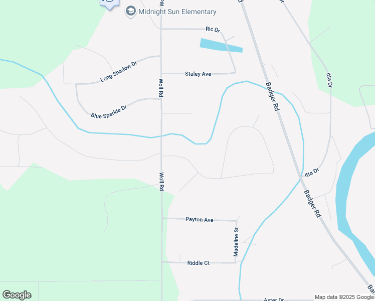 map of restaurants, bars, coffee shops, grocery stores, and more near 2370 Baby Bell Drive in North Pole