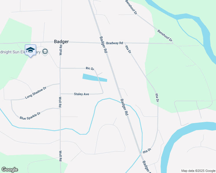map of restaurants, bars, coffee shops, grocery stores, and more near 1440 Ric Drive in North Pole