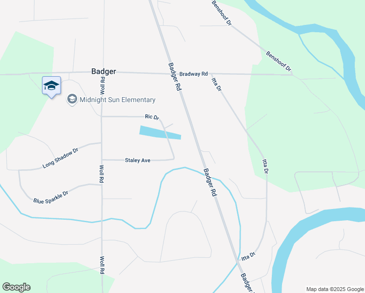 map of restaurants, bars, coffee shops, grocery stores, and more near 1440 Ric Drive in North Pole