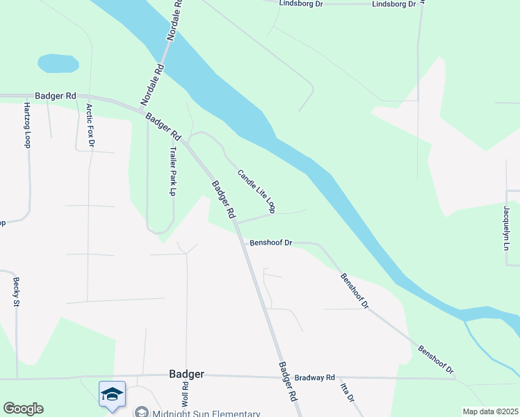 map of restaurants, bars, coffee shops, grocery stores, and more near 1276 Candle Lite Loop in North Pole