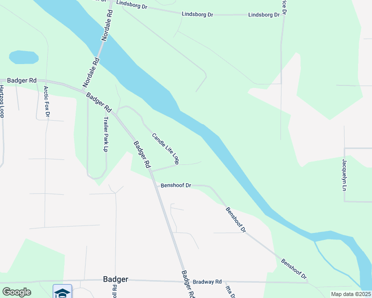 map of restaurants, bars, coffee shops, grocery stores, and more near 1276 Candle Lite Loop in North Pole