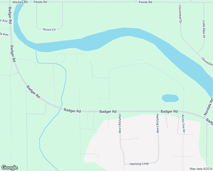 map of restaurants, bars, coffee shops, grocery stores, and more near 1179 Ladessa Road in North Pole