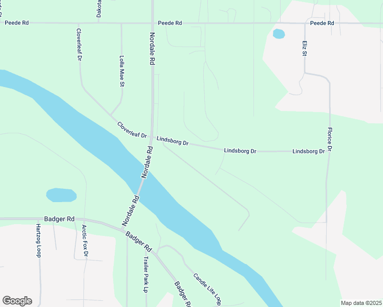 map of restaurants, bars, coffee shops, grocery stores, and more near 2361 Lindsborg Drive in North Pole