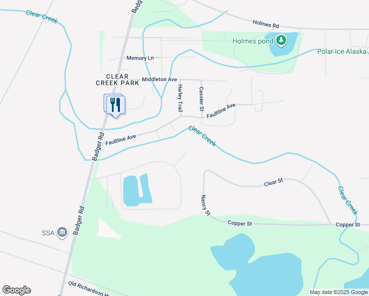 map of restaurants, bars, coffee shops, grocery stores, and more near 1159 Toni Court in North Pole