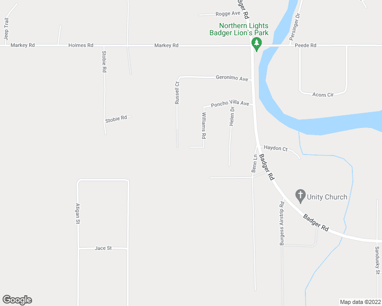 map of restaurants, bars, coffee shops, grocery stores, and more near 1146 Russell Court in North Pole