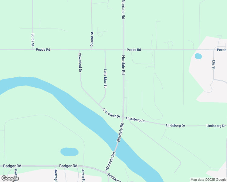 map of restaurants, bars, coffee shops, grocery stores, and more near 1110 Lolla Mae Street in North Pole