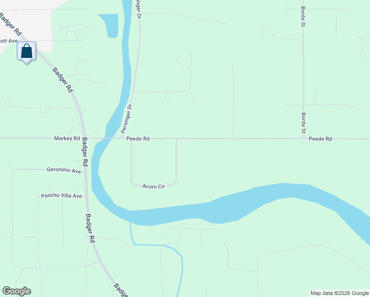 map of restaurants, bars, coffee shops, grocery stores, and more near 1171 Acorn Circle in North Pole