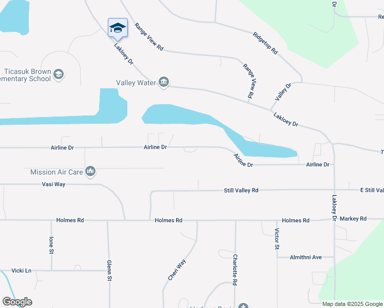 map of restaurants, bars, coffee shops, grocery stores, and more near 1265 Airline Drive in North Pole
