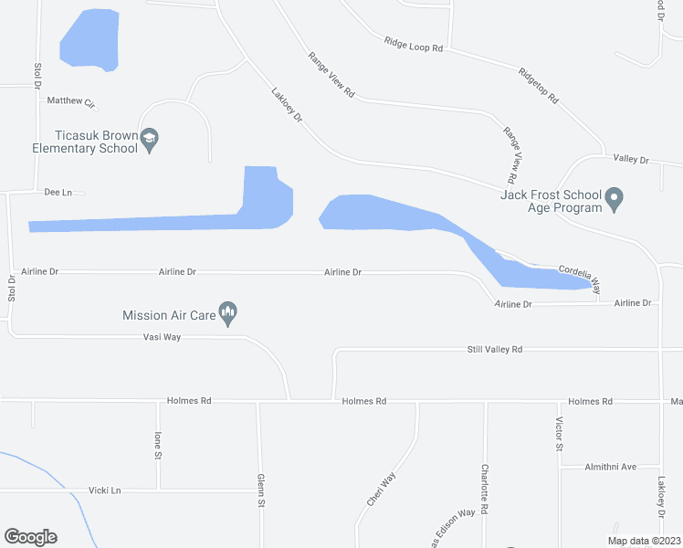 map of restaurants, bars, coffee shops, grocery stores, and more near 1235 Airline Drive in North Pole