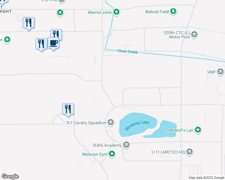 map of restaurants, bars, coffee shops, grocery stores, and more near 3401 Santiago Avenue in Fairbanks