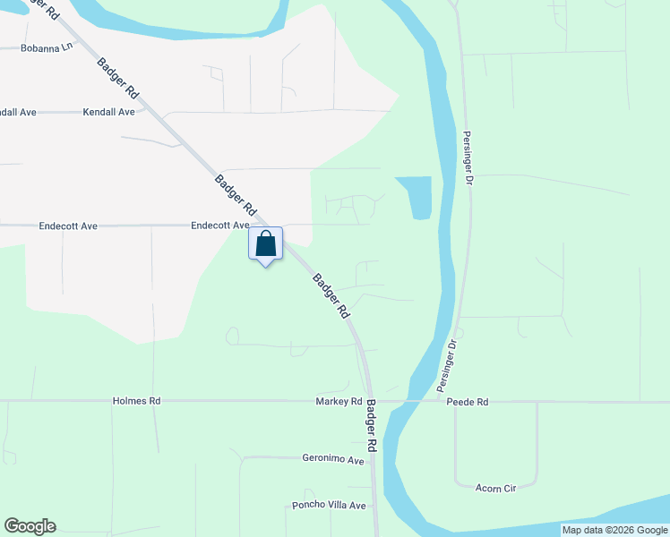 map of restaurants, bars, coffee shops, grocery stores, and more near 1992 Badger Road in North Pole