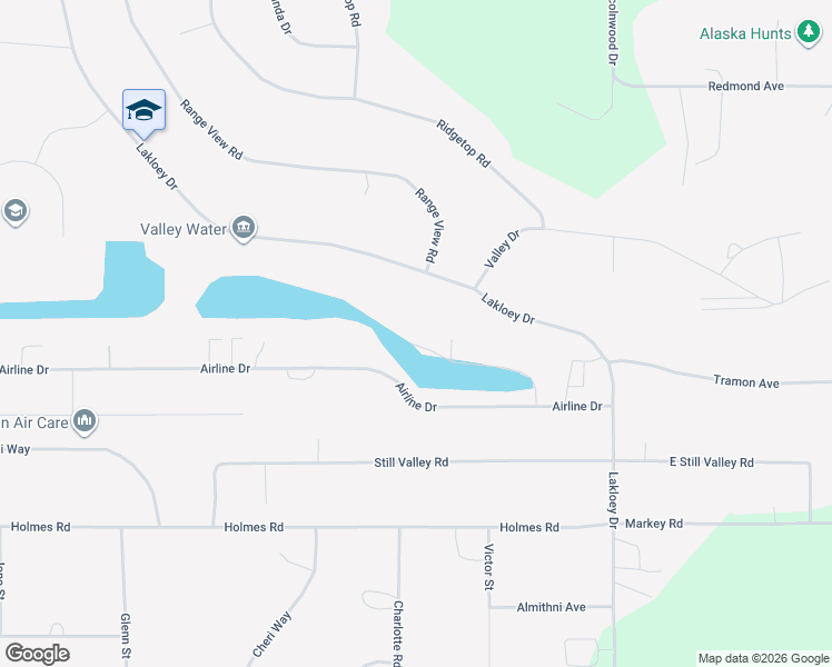 map of restaurants, bars, coffee shops, grocery stores, and more near 923 Lakloey Drive in North Pole