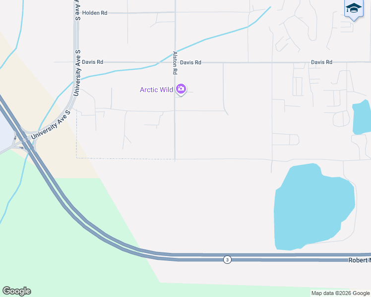 map of restaurants, bars, coffee shops, grocery stores, and more near Picket Place in Fairbanks