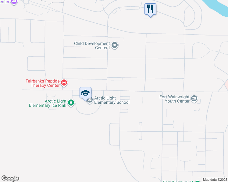 map of restaurants, bars, coffee shops, grocery stores, and more near 4167 Neely Road in Fairbanks