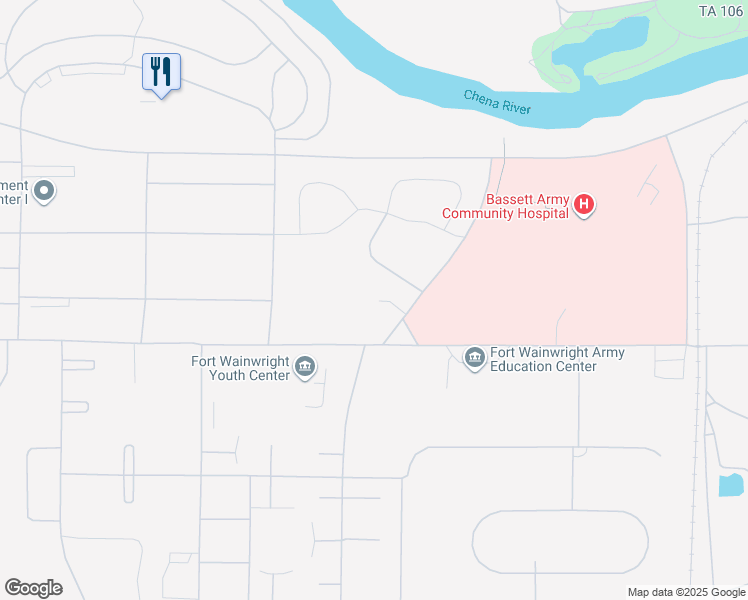 map of restaurants, bars, coffee shops, grocery stores, and more near 9th Avenue in Fairbanks
