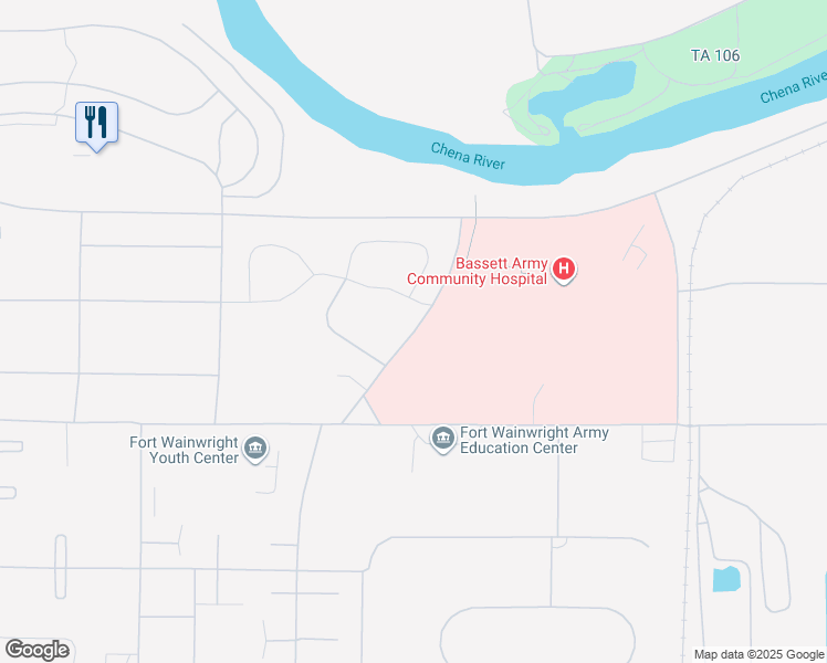 map of restaurants, bars, coffee shops, grocery stores, and more near 9th Avenue in Fairbanks