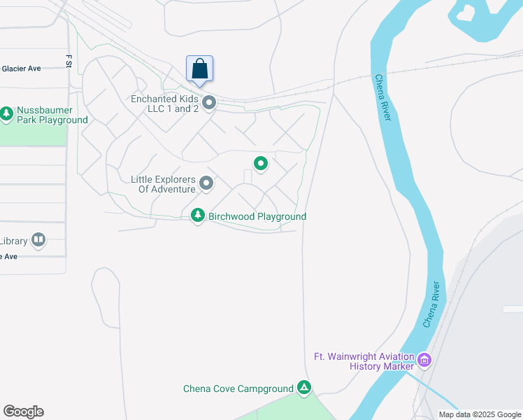 map of restaurants, bars, coffee shops, grocery stores, and more near 1066 Turnagin Loop in Fairbanks
