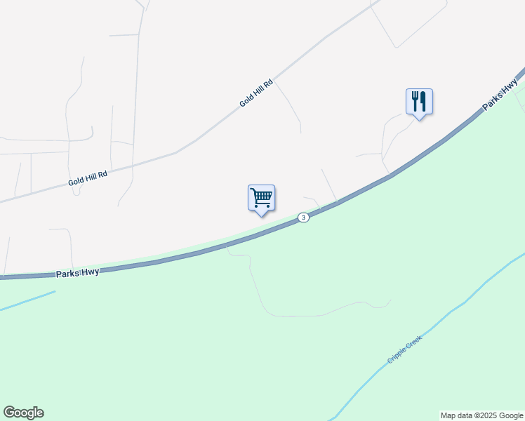 map of restaurants, bars, coffee shops, grocery stores, and more near 3040-3062 George Parks Hwy in Fairbanks