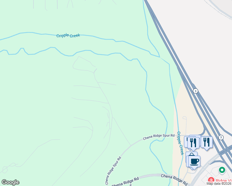 map of restaurants, bars, coffee shops, grocery stores, and more near 2350 Hawthorne Court in Fairbanks