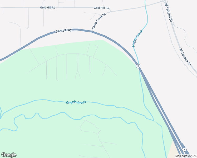 map of restaurants, bars, coffee shops, grocery stores, and more near 2315 Maria Street in Fairbanks
