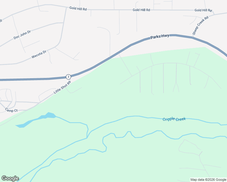 map of restaurants, bars, coffee shops, grocery stores, and more near 2565 Maria Street in Fairbanks