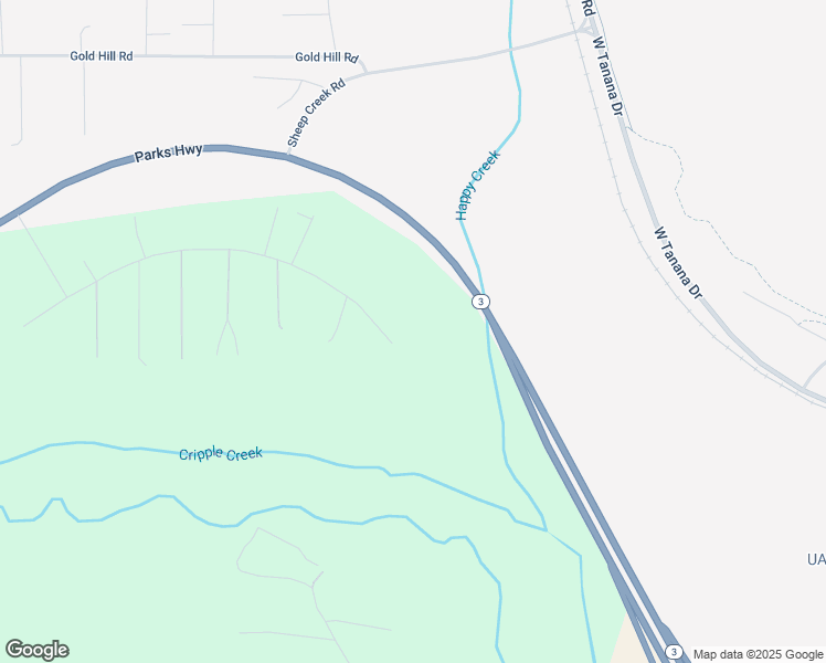 map of restaurants, bars, coffee shops, grocery stores, and more near 2300 Maria Street in Fairbanks