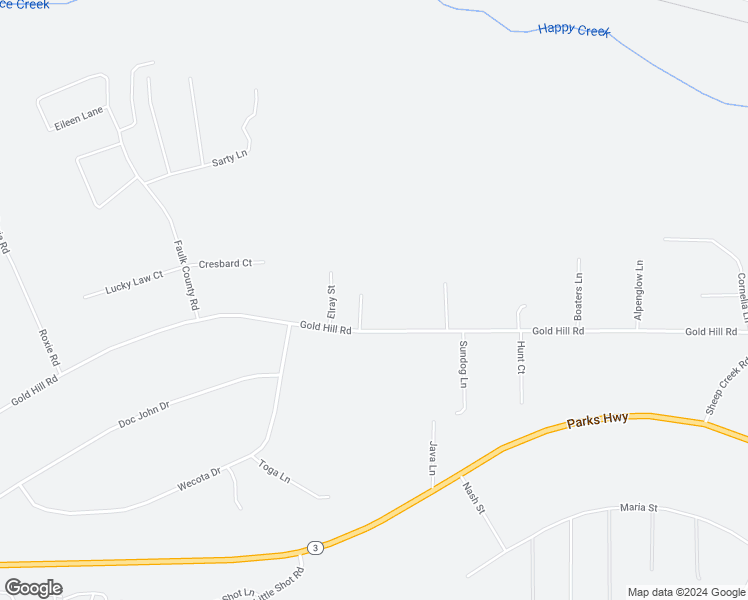 map of restaurants, bars, coffee shops, grocery stores, and more near 114 Elray Street in Fairbanks