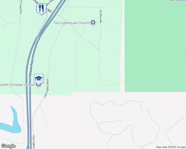 map of restaurants, bars, coffee shops, grocery stores, and more near 129 Kniffen Road in Fairbanks